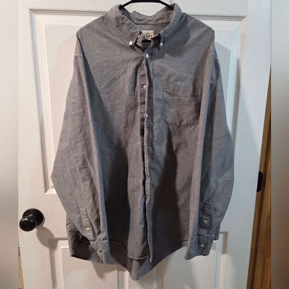 Old Navy Charcoal Button-Up Shirt